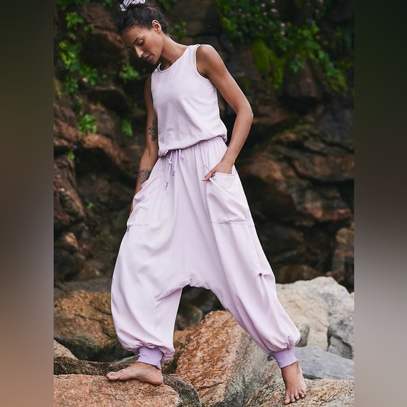 Free People Movement Scrimmage Onesie Faded Mauve XS S - Picture 6 of 6